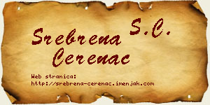 Srebrena Čerenac vizit kartica
